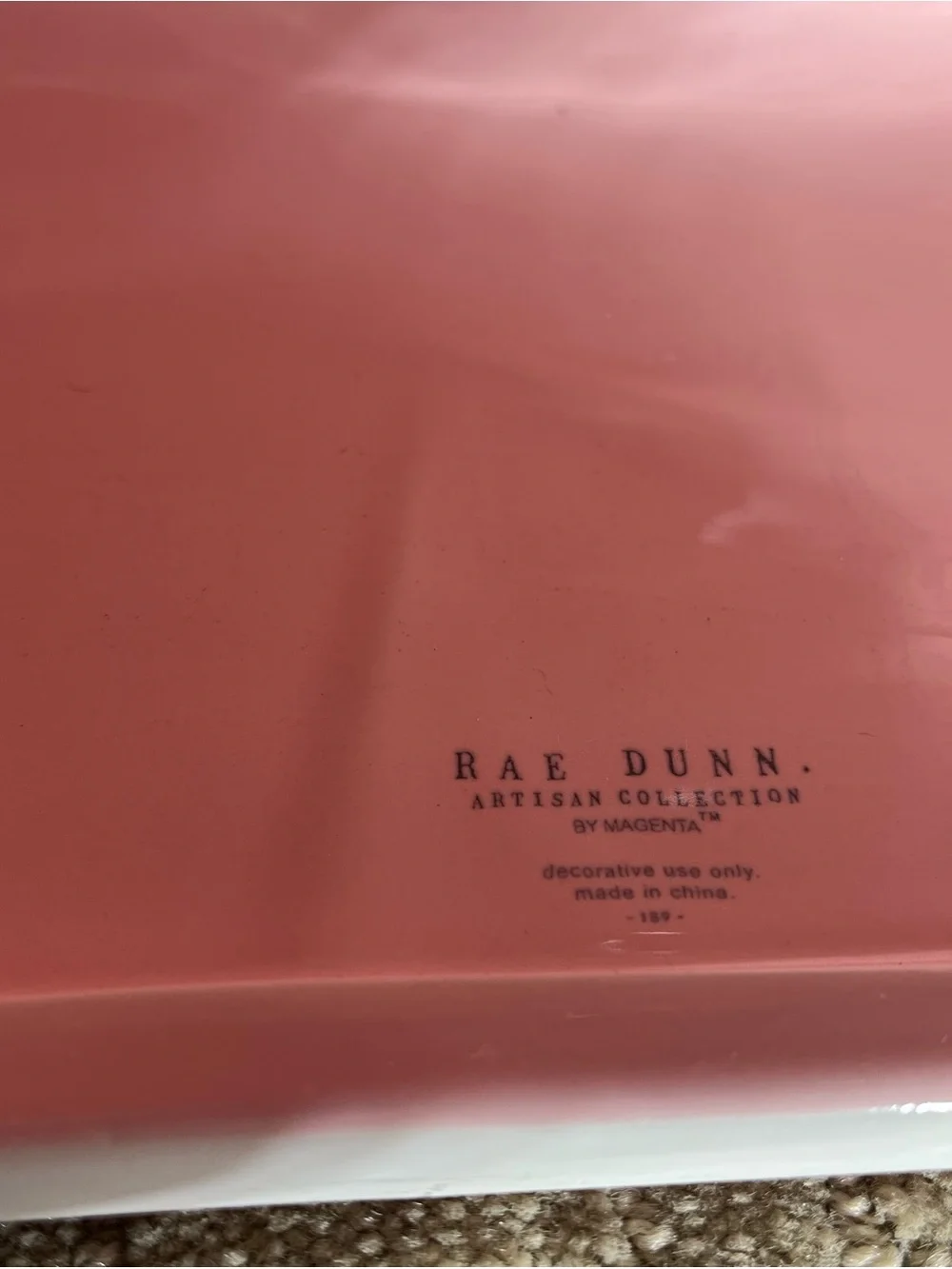 Rae Dunn Pink 'LOVE MAIL' Ceramic Accent Mail Box - Picture 3 of 10